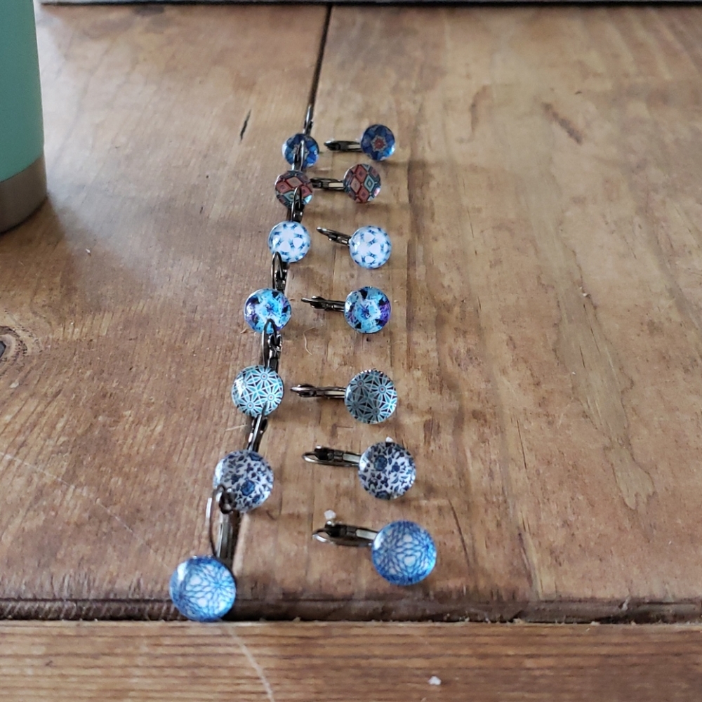 Glass earrings